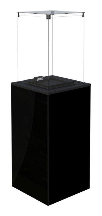 Газовый нагреватель Kratki PATIO mini, M/CZ (черное стекло)