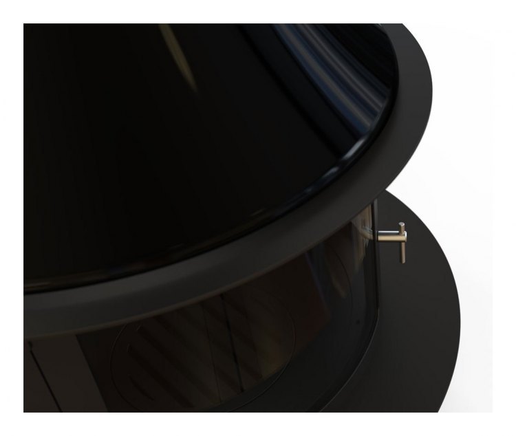 Камин LORENA CENTRAL, чёрный (Traforart)