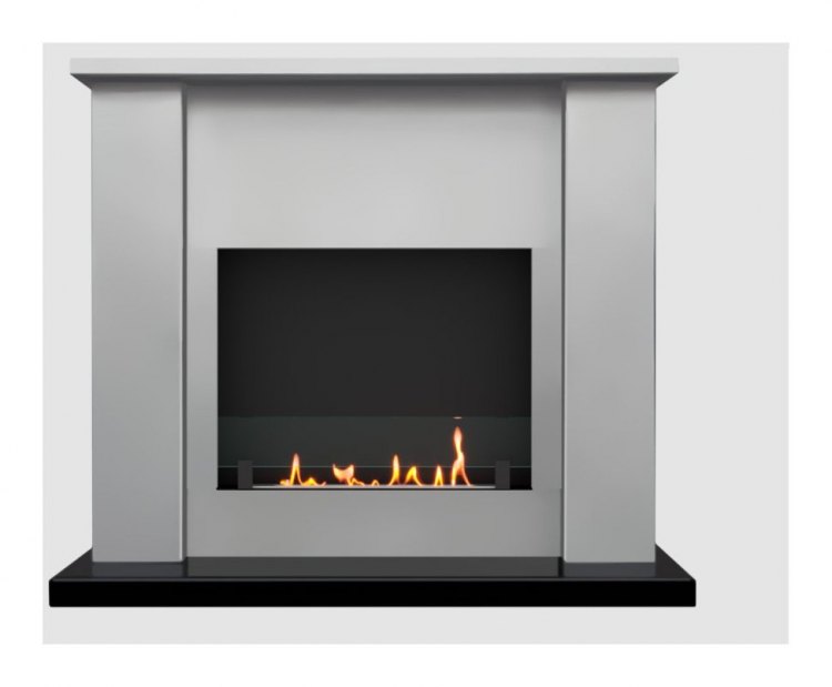 Биокамин в портале SteelHeat Rondo (Стекло)