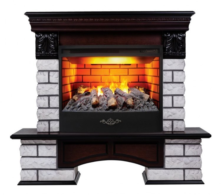 Электрокамин Country Lux Rock 25,5 AO c очагом FireStar 25,5 3D