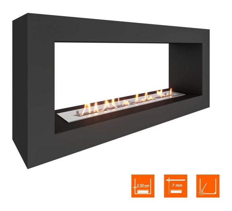 Биокамин SteelHeat FRAME ONE 1000 черный (Стандарт)