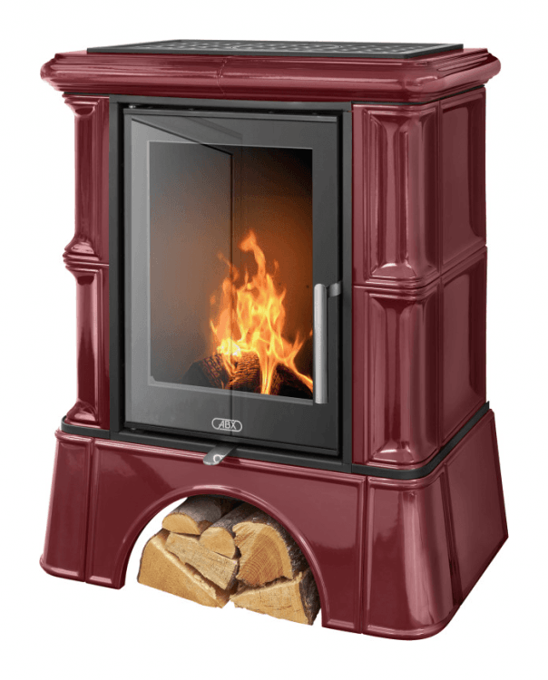 Кафельная печь-камин ABX Bavaria EXclusive, кафельный цоколь