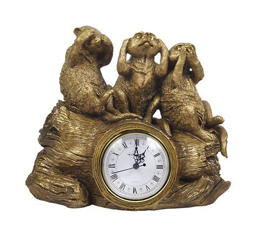 Каминные часы Ничего не вижу, не слышу, не скажу RF2010AB