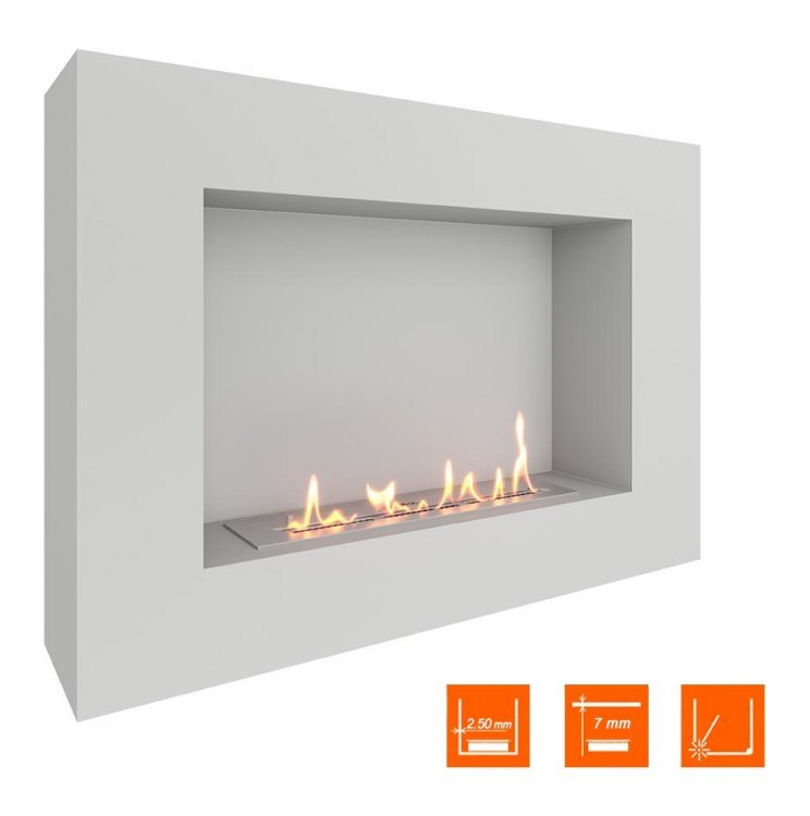 Биокамин SteelHeat WALL GRAND 900 белый (Стандарт)
