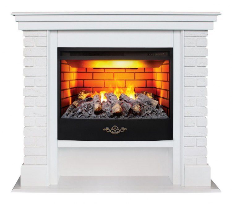 Электрокамин BRIXTON 25'5 WT c очагом FireStar 25,5 3D