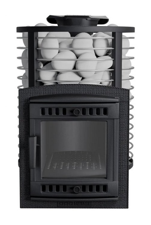 Банная печь Атмосфера М сетка из прутка