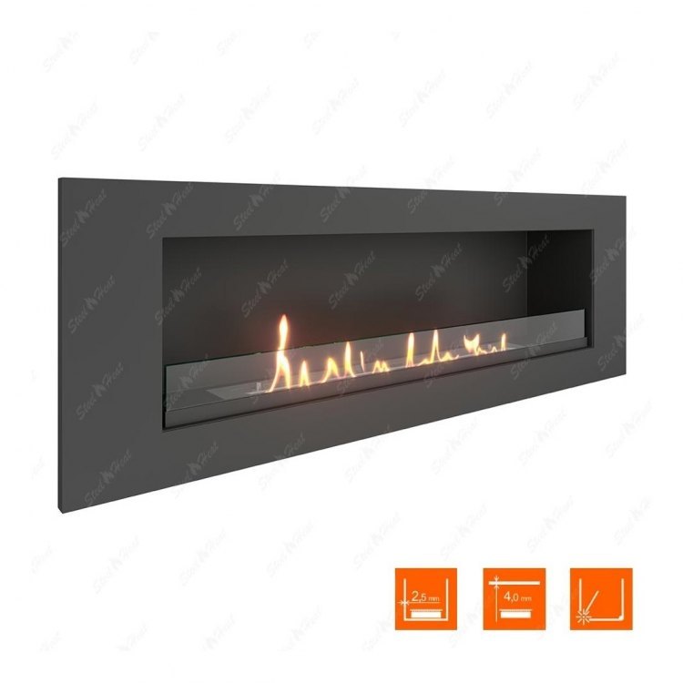Биокамин в нишу SteelHeat LONG 1200 Small (Стекло)