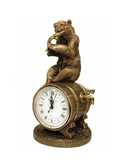 Каминные часы Медведь с добычей RF2045AB