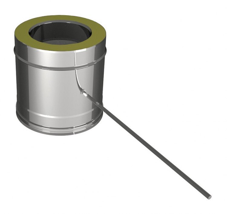 Задвижка поворотная D80/180, AISI 321/304 (Вулкан)