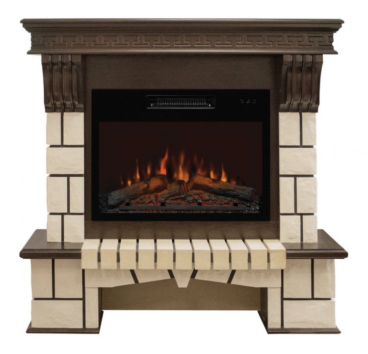 Электрокамин Stone 24 AO c очагом Kendal 24