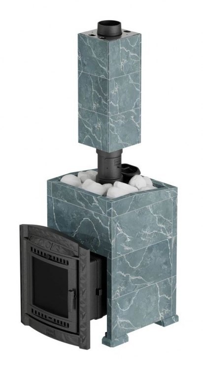 Банная печь Атмосфера L в облицовке Талькохлорит 