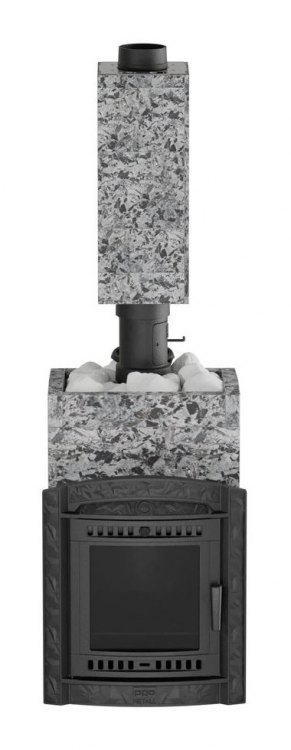 Банная печь Атмосфера L в облицовке Пироксенит Элит