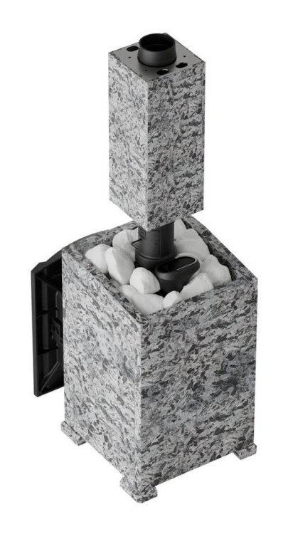 Банная печь Атмосфера L в облицовке Пироксенит Элит