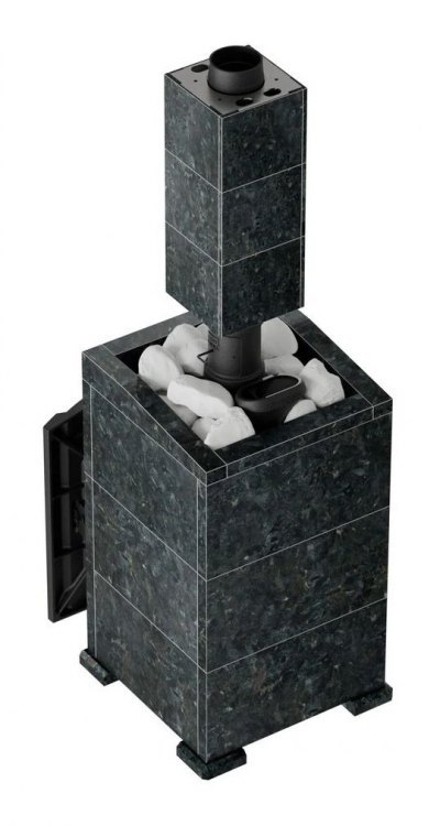 Банная печь Атмосфера XL в облицовке Пироксенит