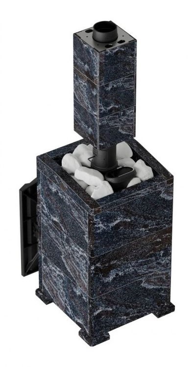 Банная печь Атмосфера XL в облицовке Амфиболит