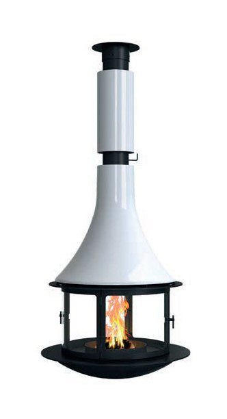 Камин LORENA CENTRAL RAL, подвесной, со стеклом (Traforart)