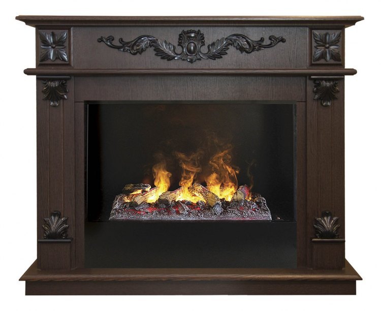 Электрокамин Philadelphia 25,5/26 DN с очагом 3D Cassette 630 + Black вставка