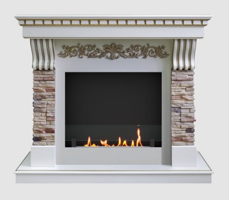 Биокамин в портале SteelHeat Marsel Lux (Стекло)