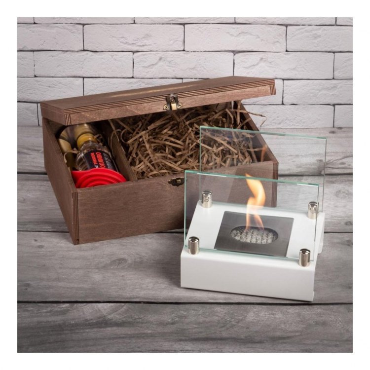 Подарочный набор SteelHeat PREMIUM BOX ALBA Белый + деревянная коробка + стартовый комплект