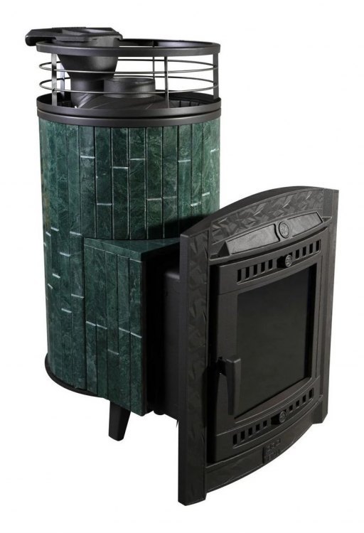 Банная печь Атмосфера L Верде Гватемала ламель + сетка с Тоннелем