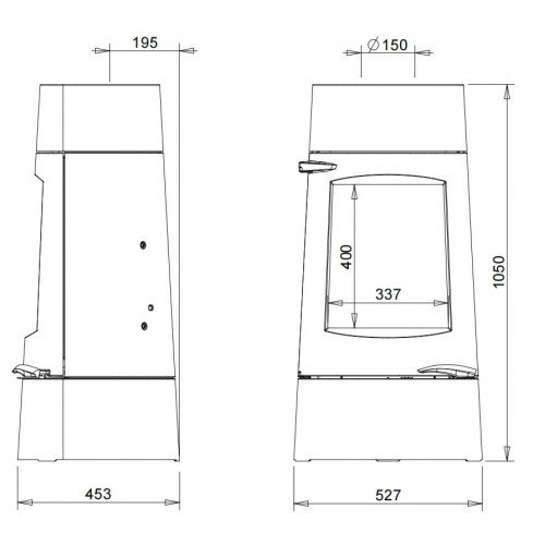 Чугунная печь камин Invicta Aratos