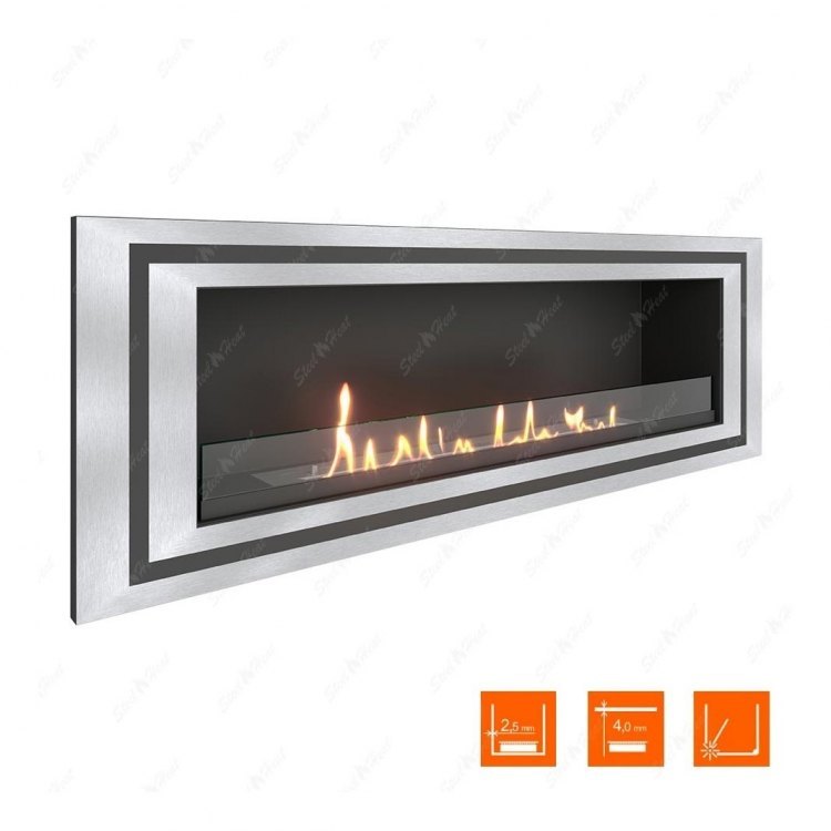 Биокамин в нишу SteelHeat GRAND-D 1800 (Стекло)