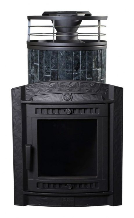 Банная печь Атмосфера L Пироксенит ламель + сетка с Тоннелем