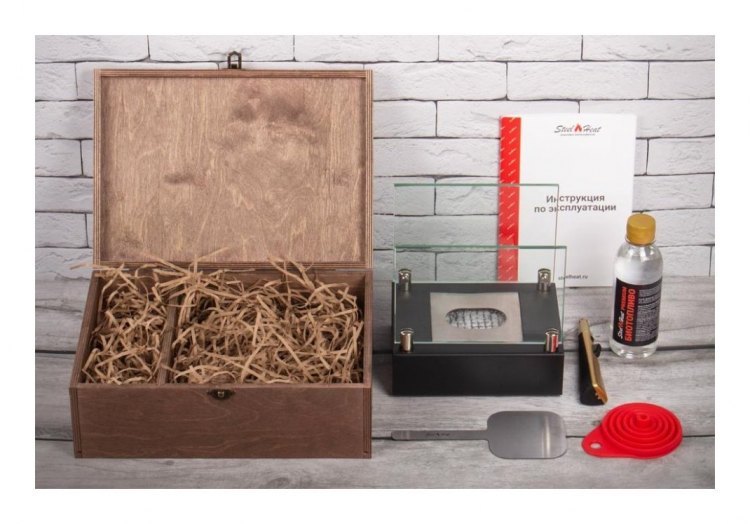 Подарочный набор SteelHeat PREMIUM BOX ALBA черный + деревянная коробка + стартовый комплект Подарочный набор SteelHeat PREMIUM BOX ALBA черный + деревянная коробка + стартовый комплект