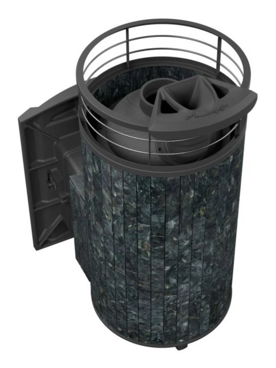 Банная печь Атмосфера XL Пироксенит + сетка с Тоннелем