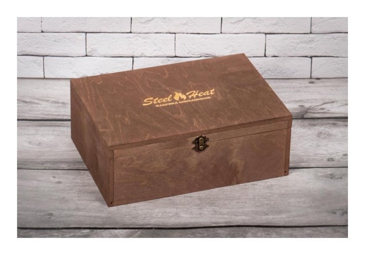 Подарочный набор SteelHeat PREMIUM BOX HERMES + деревянная коробка + стартовый комплект Подарочный набор SteelHeat PREMIUM BOX HERMES + деревянная коробка + стартовый комплект
