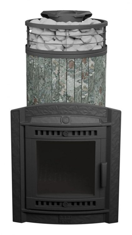 Банная печь Атмосфера XL Жадеит + сетка с Тоннелем