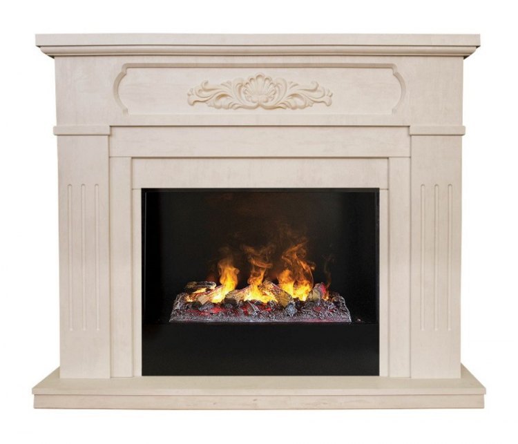 Электрокамин RealFlame Malta 26 WT 3D Cassette 630 + Black вставка