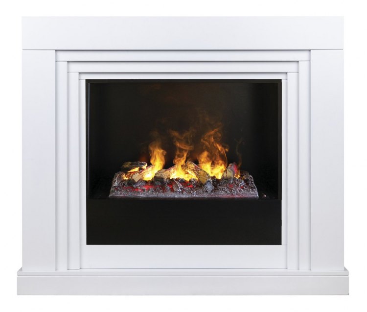 Электрокамин Stanley 26 WT с очагом 3D Cassette 630 + Black вставка