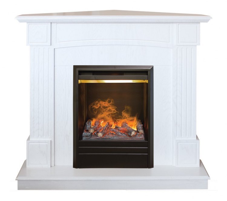 Электрокамин ANDREA Corner WT c очагом 3D Olympic