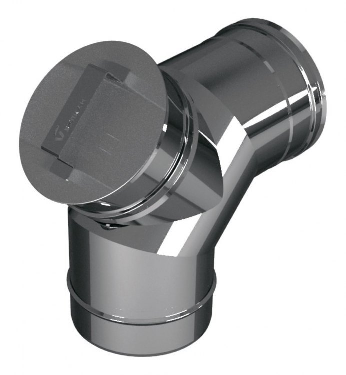 Отвод 87? (90?) D80 с ревизией, AISI 304 (Вулкан)