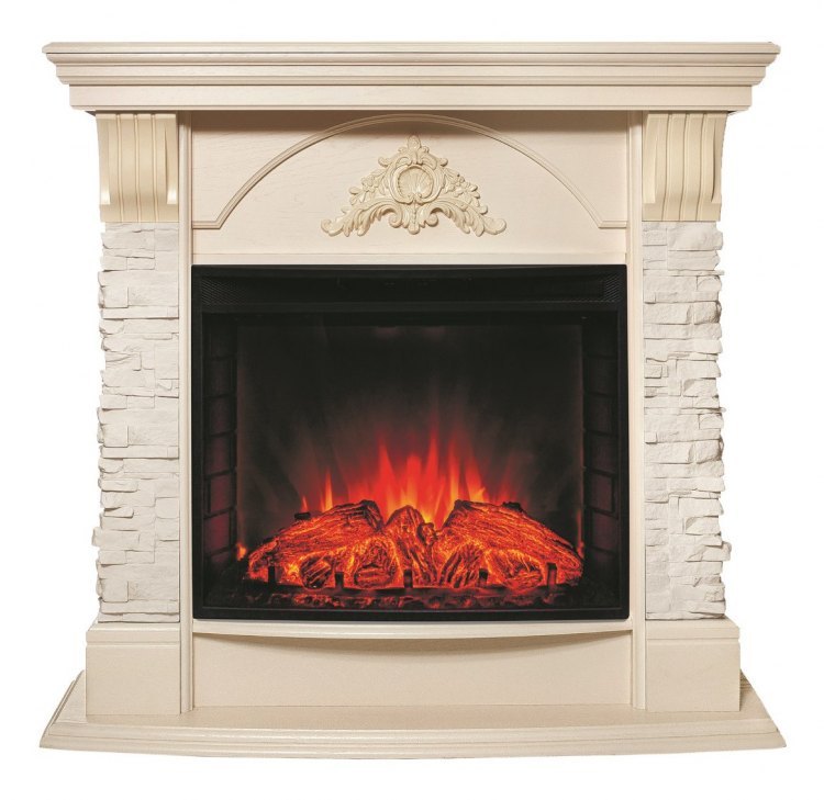 Электрокамин Athena WT с очагом Evrika 25,5 LED