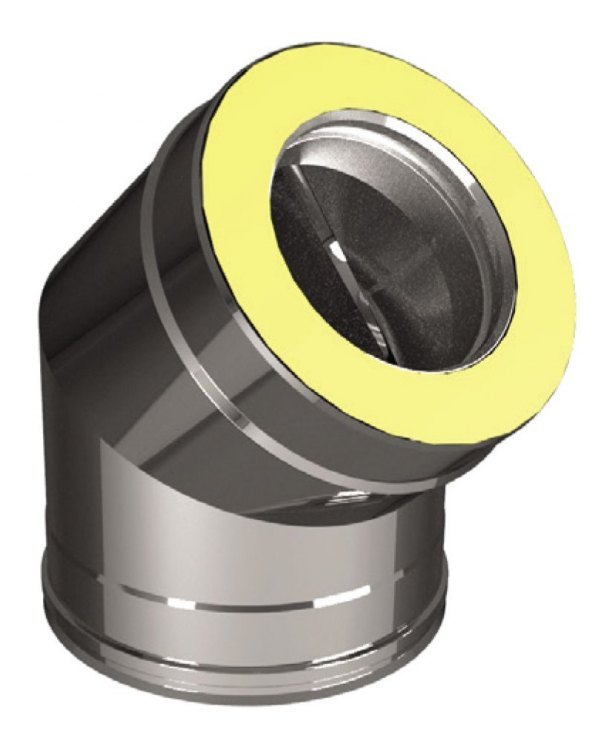 Отвод 45° D80/180, AISI 321/304 (Вулкан)