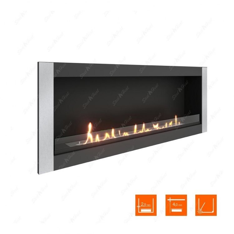 Биокамин в нишу SteelHeat ONE-V 1400 (Стекло)