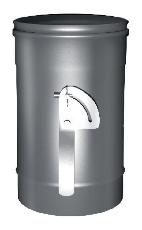 Задвижка поворотная с механизмом фиксации D80, AISI 304 (Вулкан)