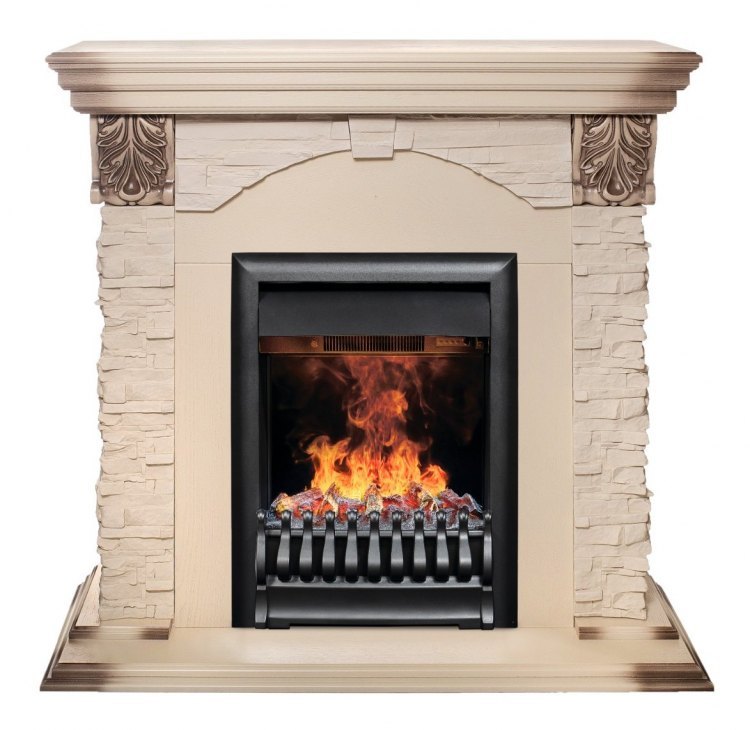 Электрокамин RealFlame Dublin Lux WT с Oregan 3D