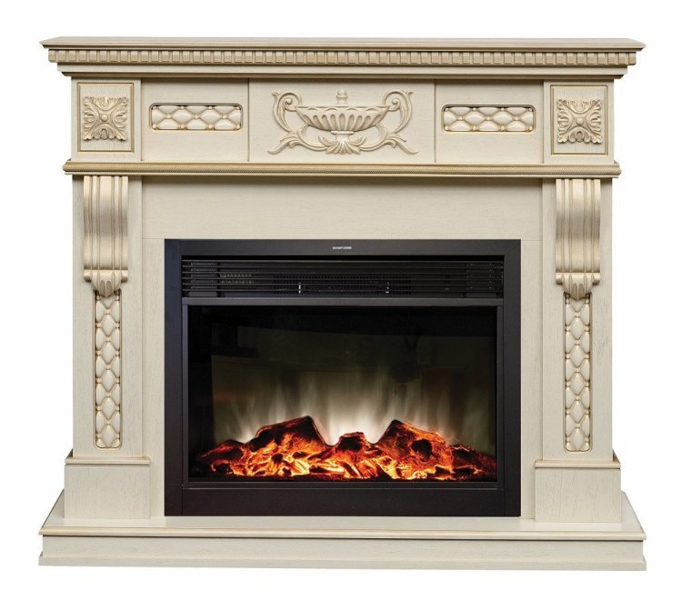 Электрокамин RealFlame Corsica Lux WT с Moonblaze LUX BL