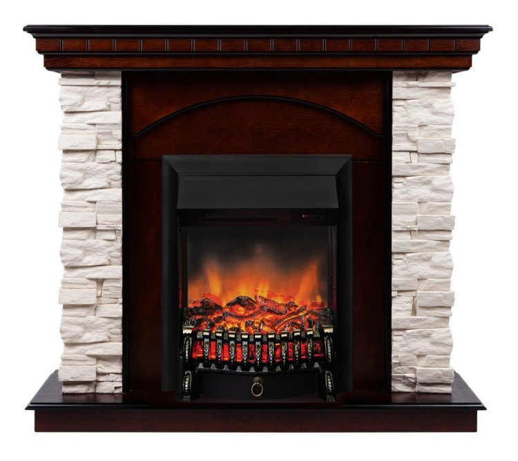 Электрокамин Elford AO с очагом Fobos Lux BL S