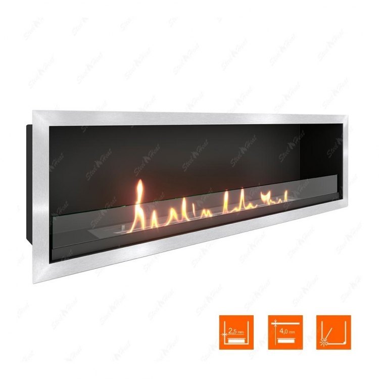 Биокамин в нишу SteelHeat LEADER-SH 1000 Small (Стекло)