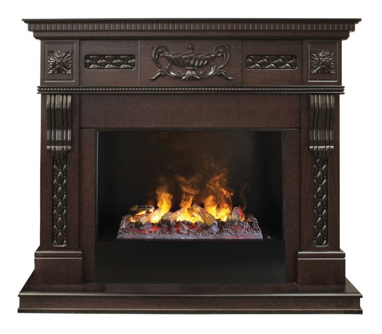 Электрокамин RealFlame Corsica Lux AO 3D Cassette 630 + Black вставка
