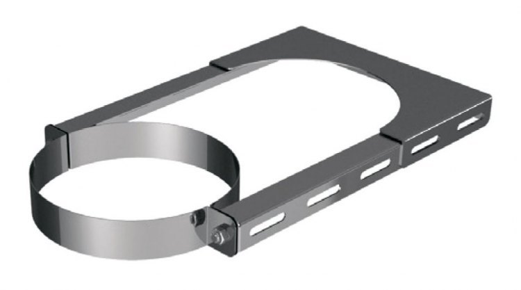 Элемент крепления к стене раздвижной D80, AISI 304 (Вулкан)