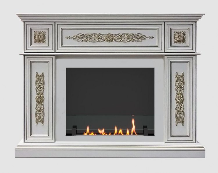 Биокамин в портале SteelHeat Gerda (Стекло+стемалит)