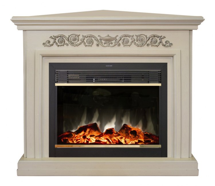 Электрокамин Leticia (угловой) 26 WT с очагом MoonBlaze Lux Bl S