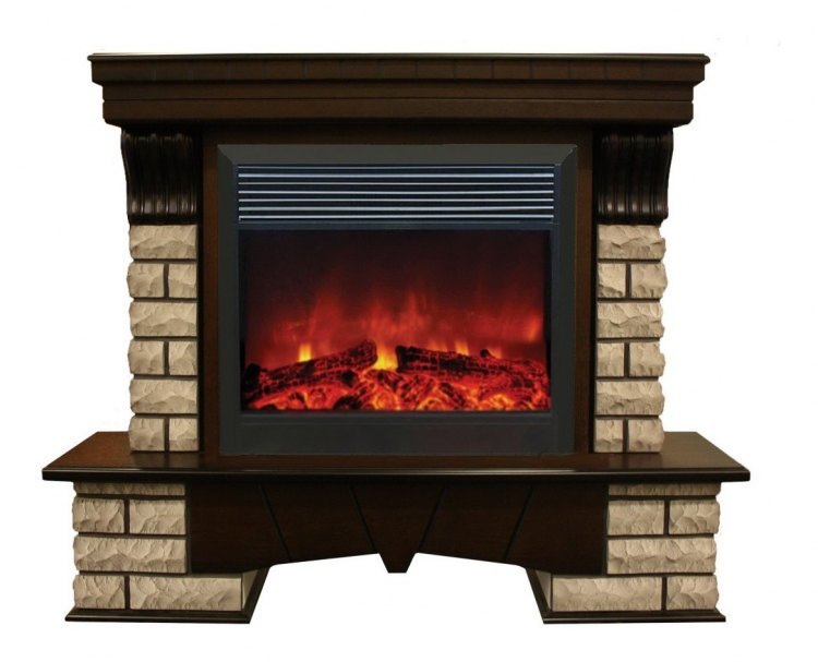 Электрокамин RealFlame Country Rock 26 AO с MoonBlaze Lux BL S
