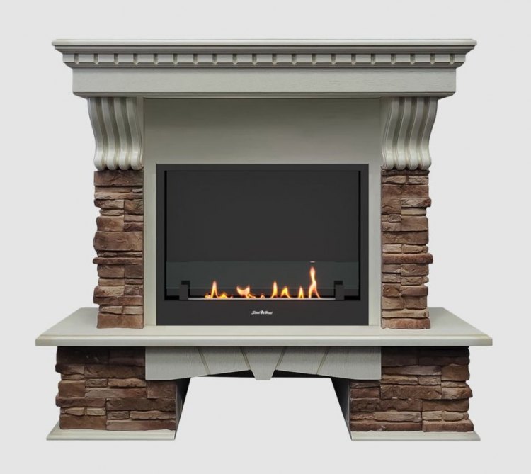 Биокамин в портале SteelHeat Provans (Стекло+стемалит)