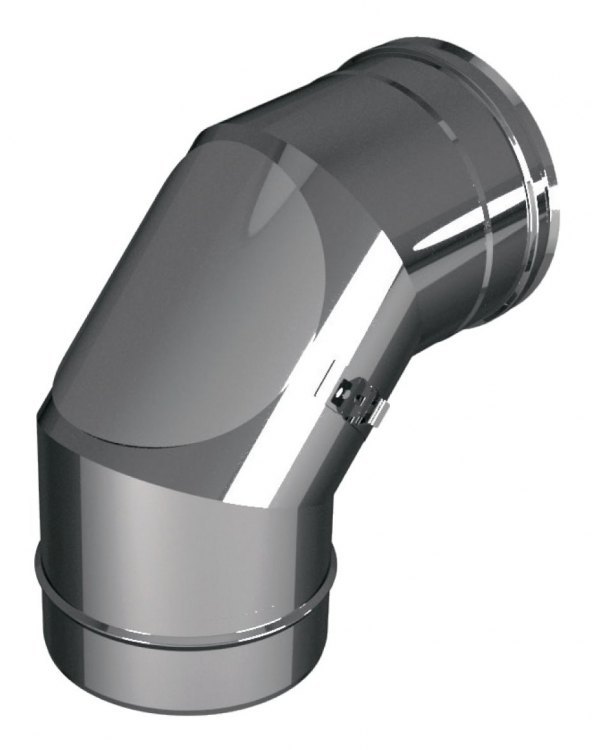 Отвод 87? (90?) D80 с лючком ревизии, AISI 304 (Вулкан)